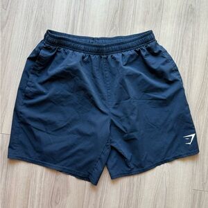 Gymshark Navy Blue Athletic Shorts Lightweight Performance Fit